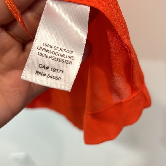 Robert Rodriguez Silk mandarin orange mini dress women’s size small 4 - Picture 5 of 6